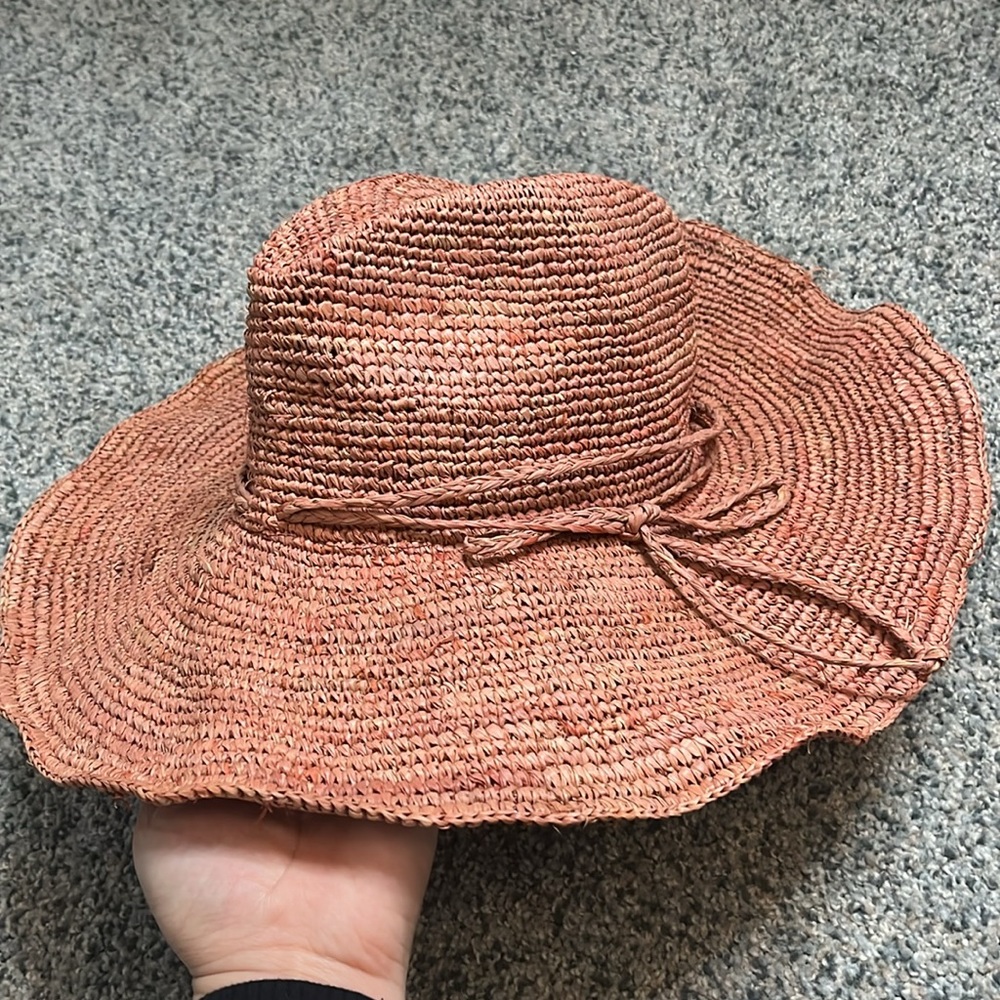 Free People Pink Woven Hat - Picture 2 of 8
